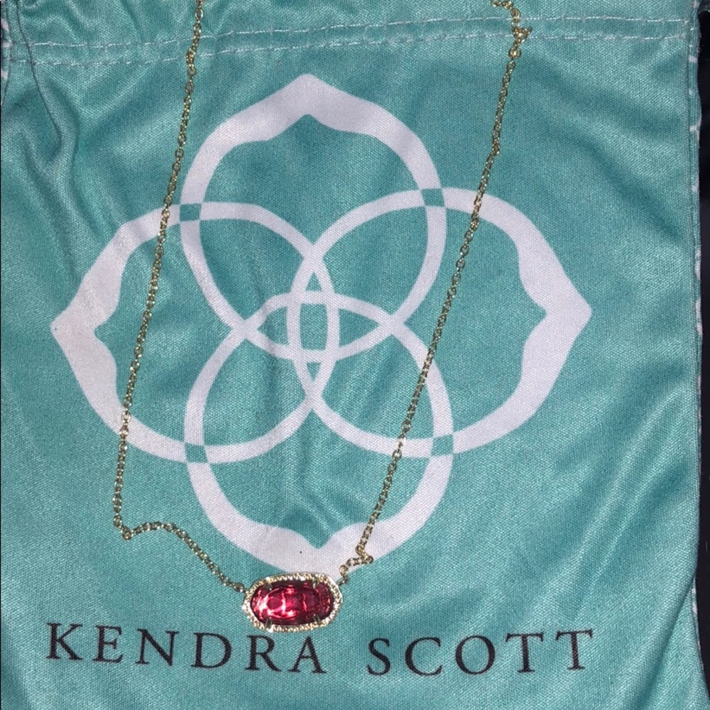 Red Kendra Scott Elisa necklace